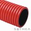 Chránička kabelu - Barva: červená, Průměr vnější: 63 mm