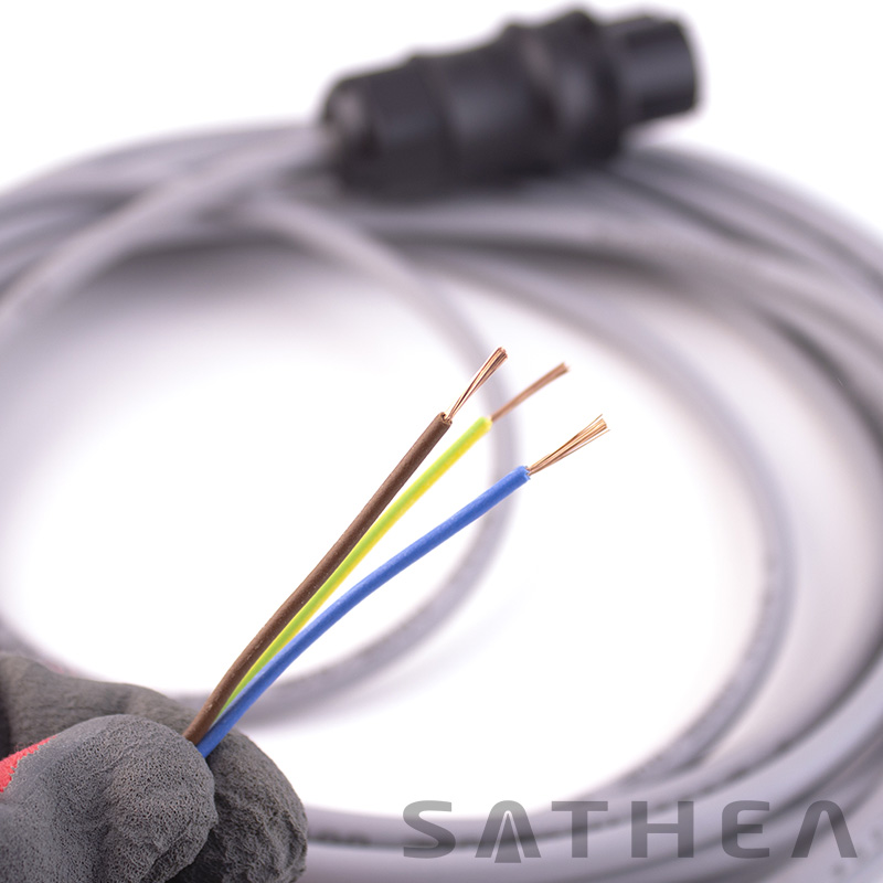 Kabel ke svítidlu - Délka: 8 m, Počet žil: 3, Průřez vodiče (mm²): 0,75 mm²