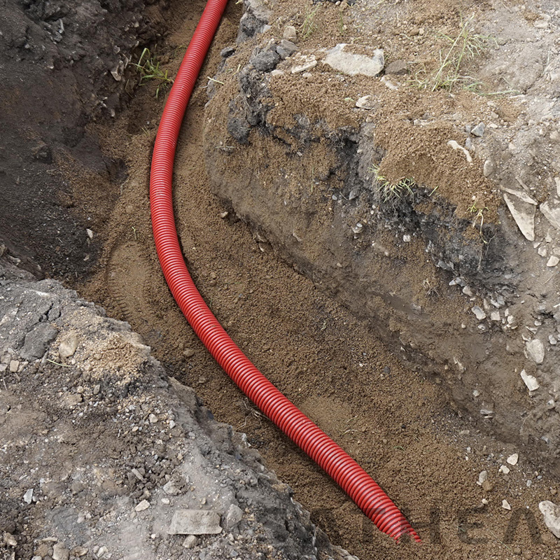 Chránička kabelu - Barva: červená, Průměr vnější: 63 mm