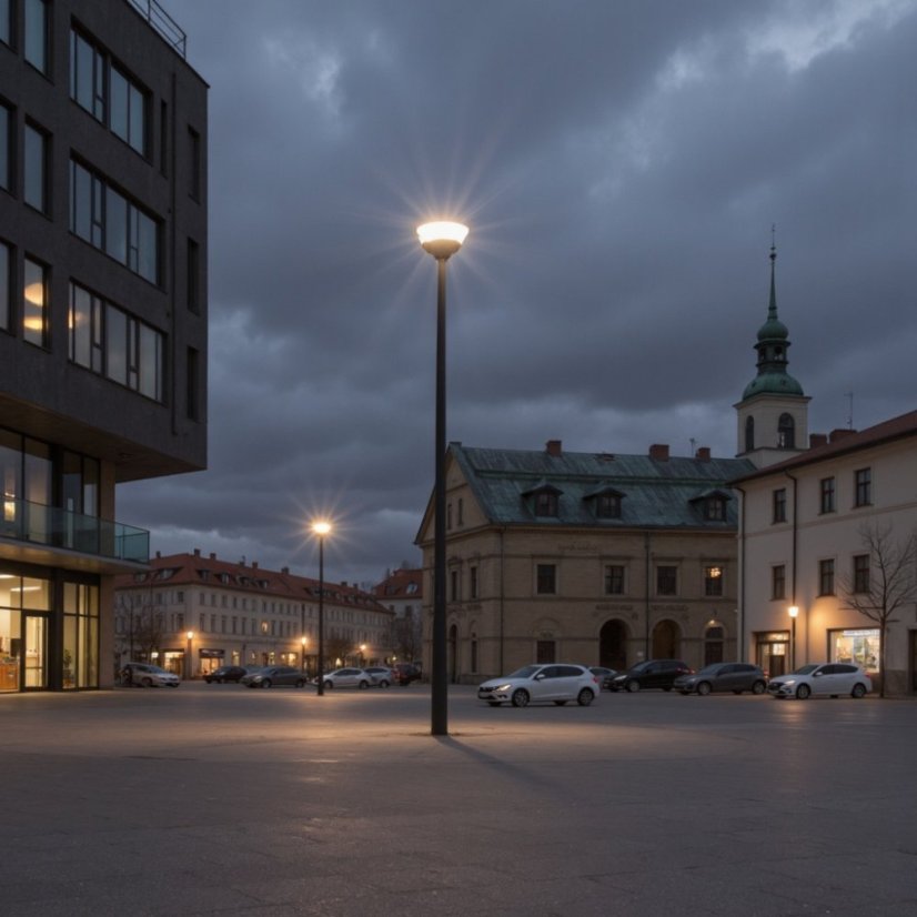 Lakovaný stožár Antares - suchá montáž - Povrchová úprava: Práškově lakovaná ocel dle palety RAL, Výška nad zemí: 9 m