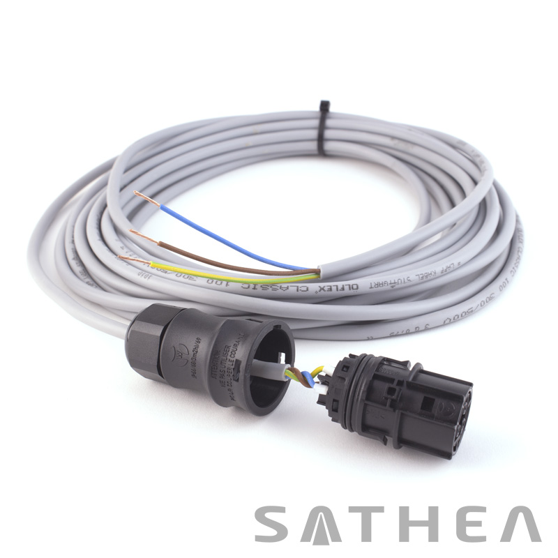 Kabel ke svítidlu - Délka: 8 m, Počet žil: 3, Průřez vodiče (mm²): 0,75 mm²